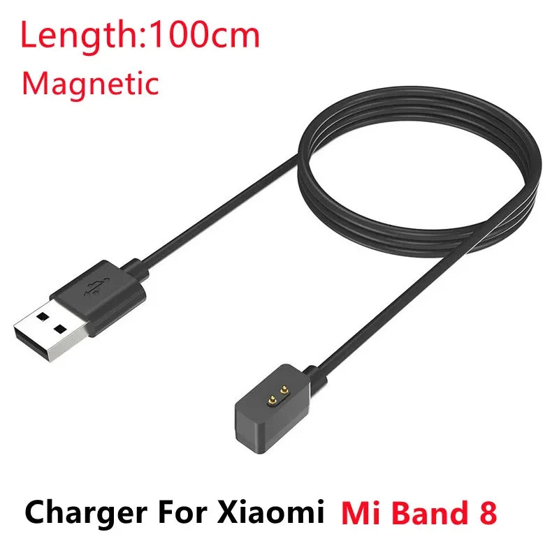 شاحن مغناطيسي ذكي لسوار شاومي Mi Band (الإصدارات 3 إلى 8)