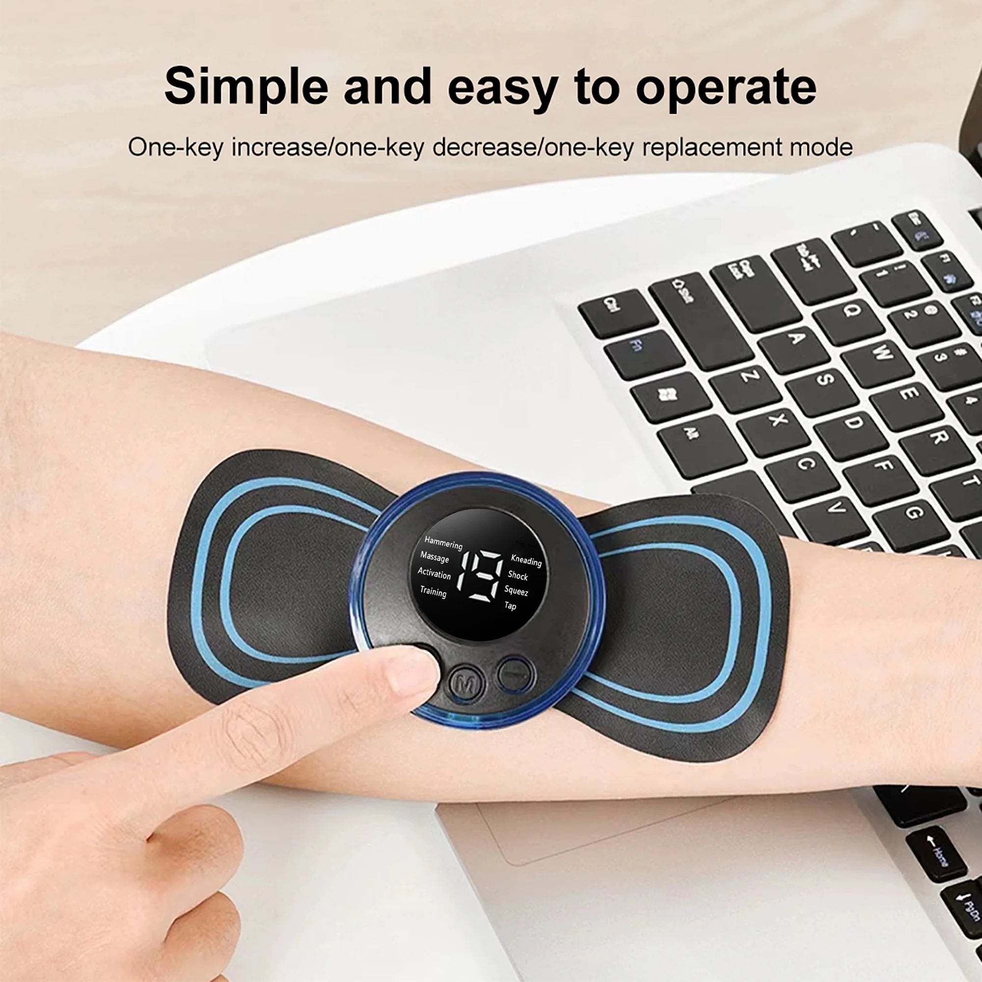 جهاز تدليك الرقبة الكهربائي MINI من INSMART – راحة متنقلة في راحة يدك