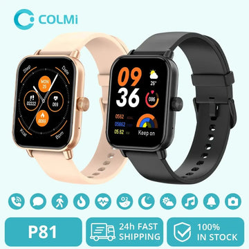 ساعة ذكية COLMI P81 – شاشة 1.9 بوصة HD + مكالمات صوتية + 100 نمط رياضي