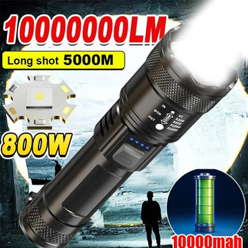 كشاف LED قوي 2000 لومن – تكتيكي ومحمول لشتى الاستخدامات