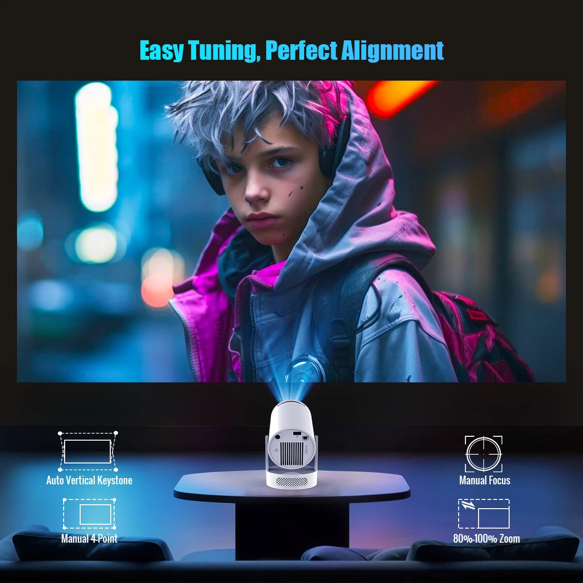 جهاز العرض الذكي Magcubic HY300 Pro+ | سينما متنقلة بدقة 4K وذكاء Android
