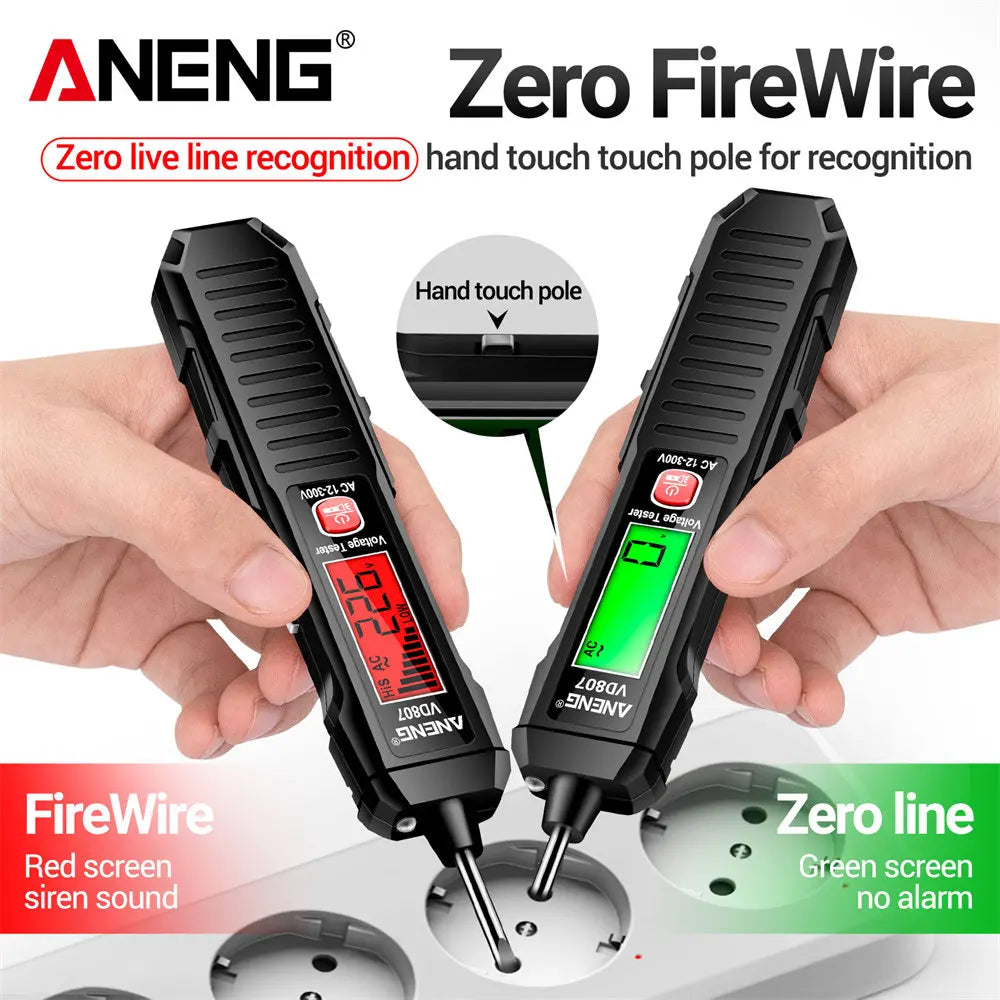 قلم اختبار كهرباء ذكي ANENG VD807 – الأمان بين يديك