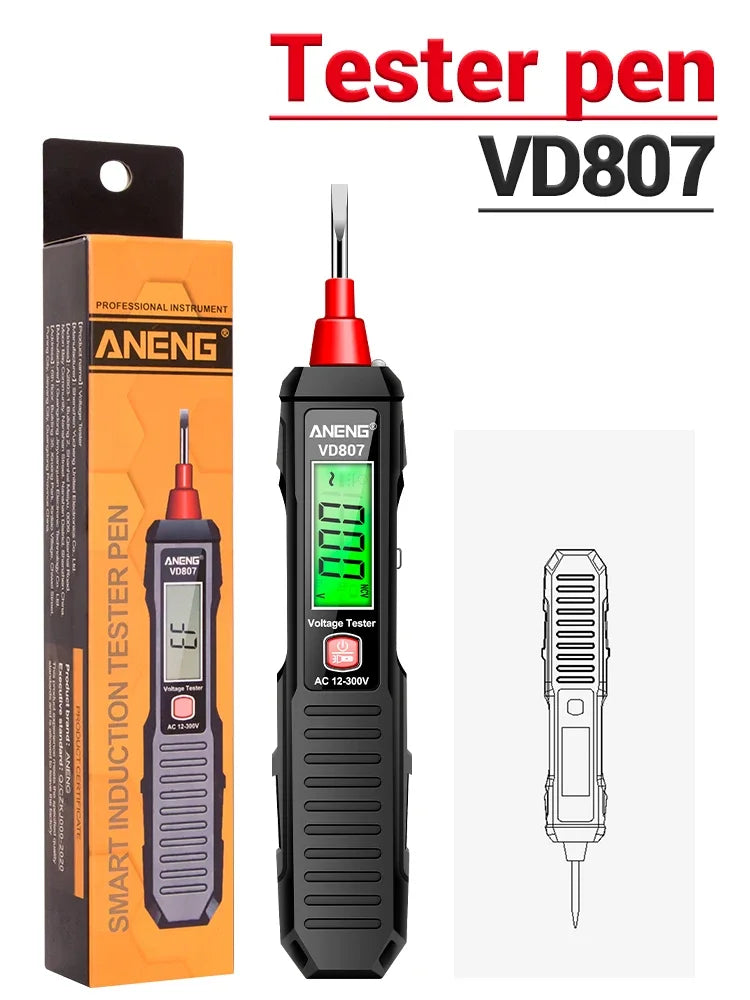 قلم اختبار كهرباء ذكي ANENG VD807 – الأمان بين يديك