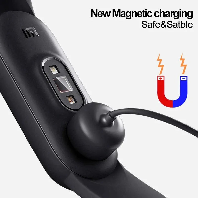 شاحن مغناطيسي ذكي لسوار شاومي Mi Band (الإصدارات 3 إلى 8)