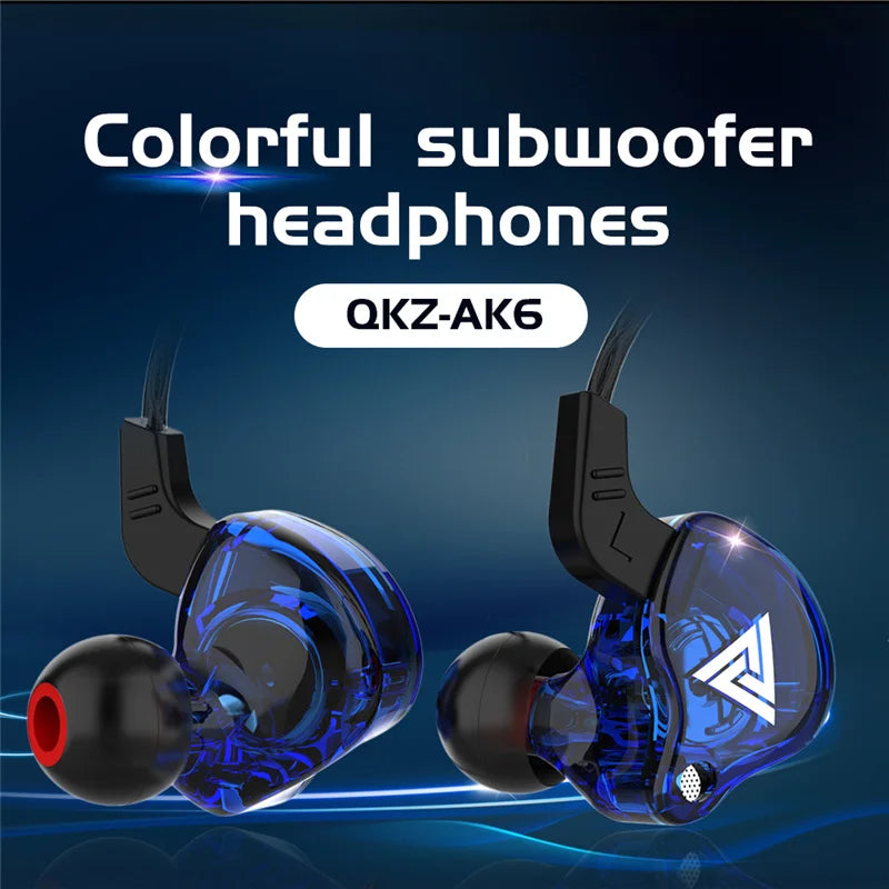 سماعة QKZ AK6 السلكية – أداء احترافي وجودة HiFi لعشاق الصوت